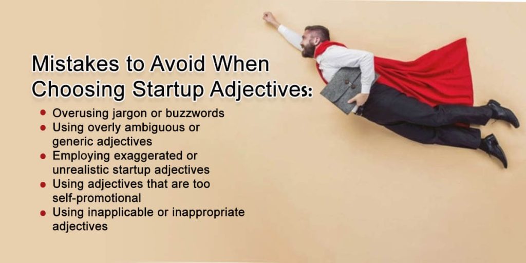 Mistakes to Avoid When Choosing Startup Adjectives
