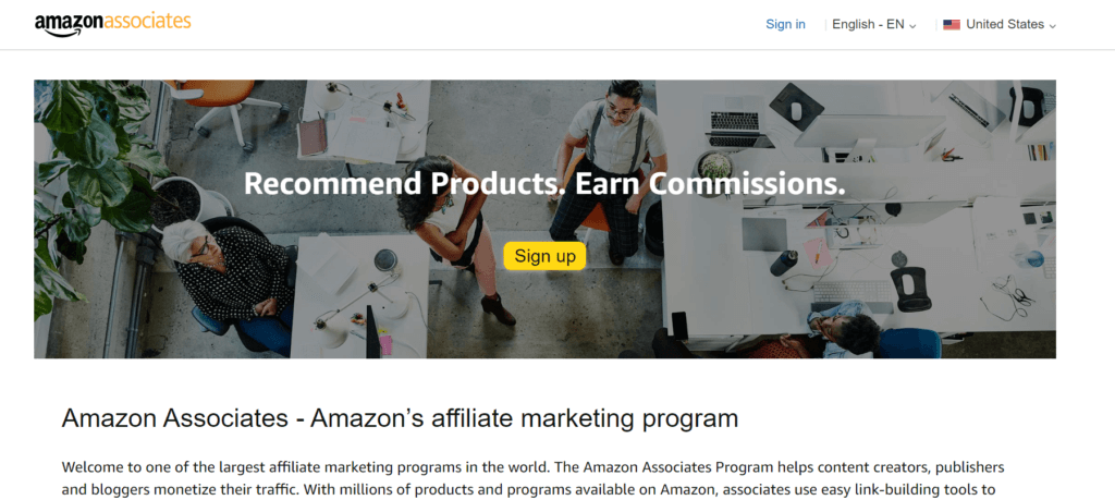 Amazon affiliate 